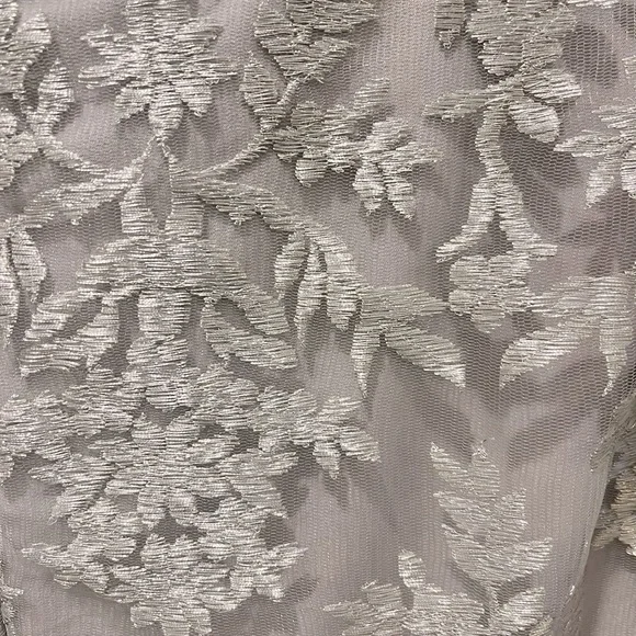 Lauren Ralph Lauren silver special occasion maxi dress. - Picture 4 of 7